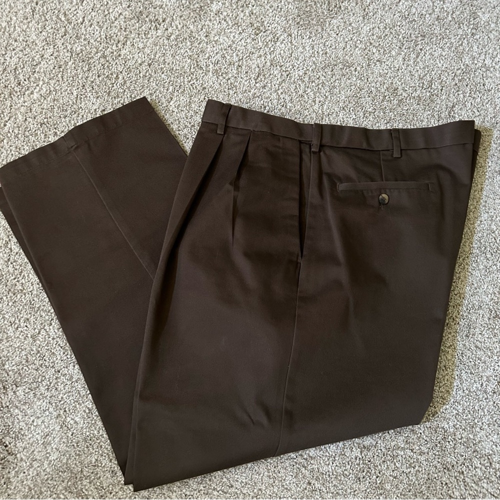 Haggar Dark Brown Chino Pants